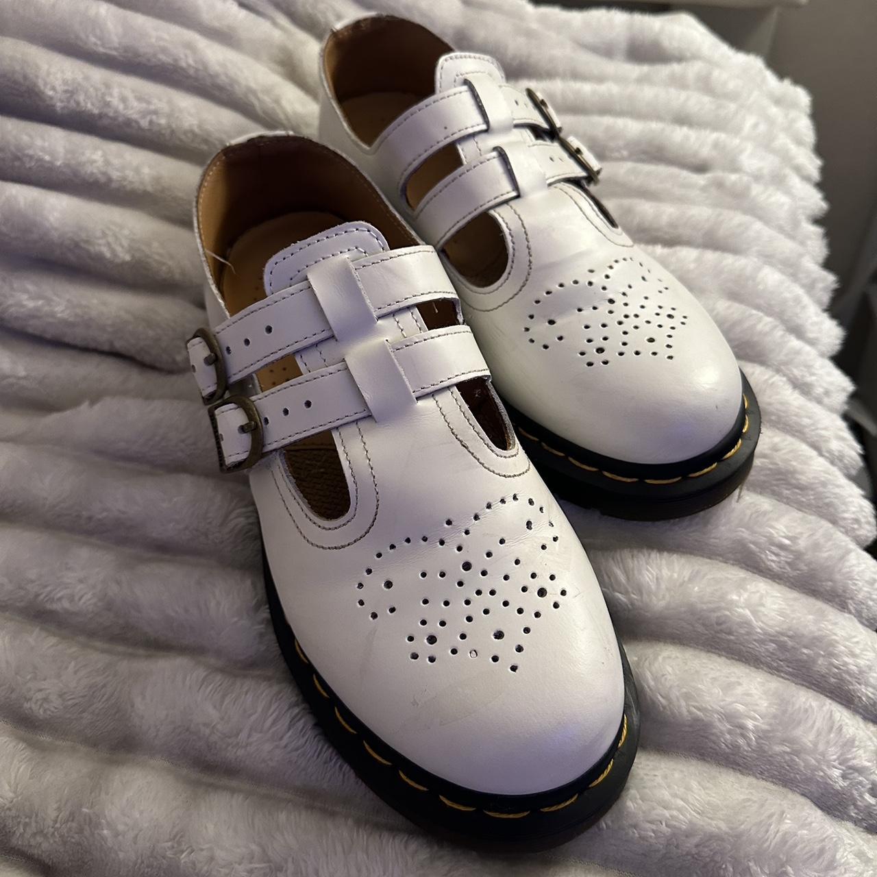The cutest white Mary Janes Doc martens I Depop