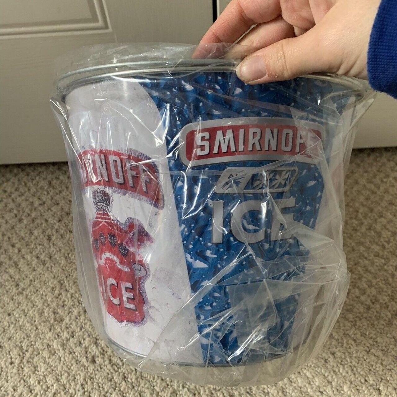 Smirnoff ice bucket drinks cooler metal, vodka,... Depop