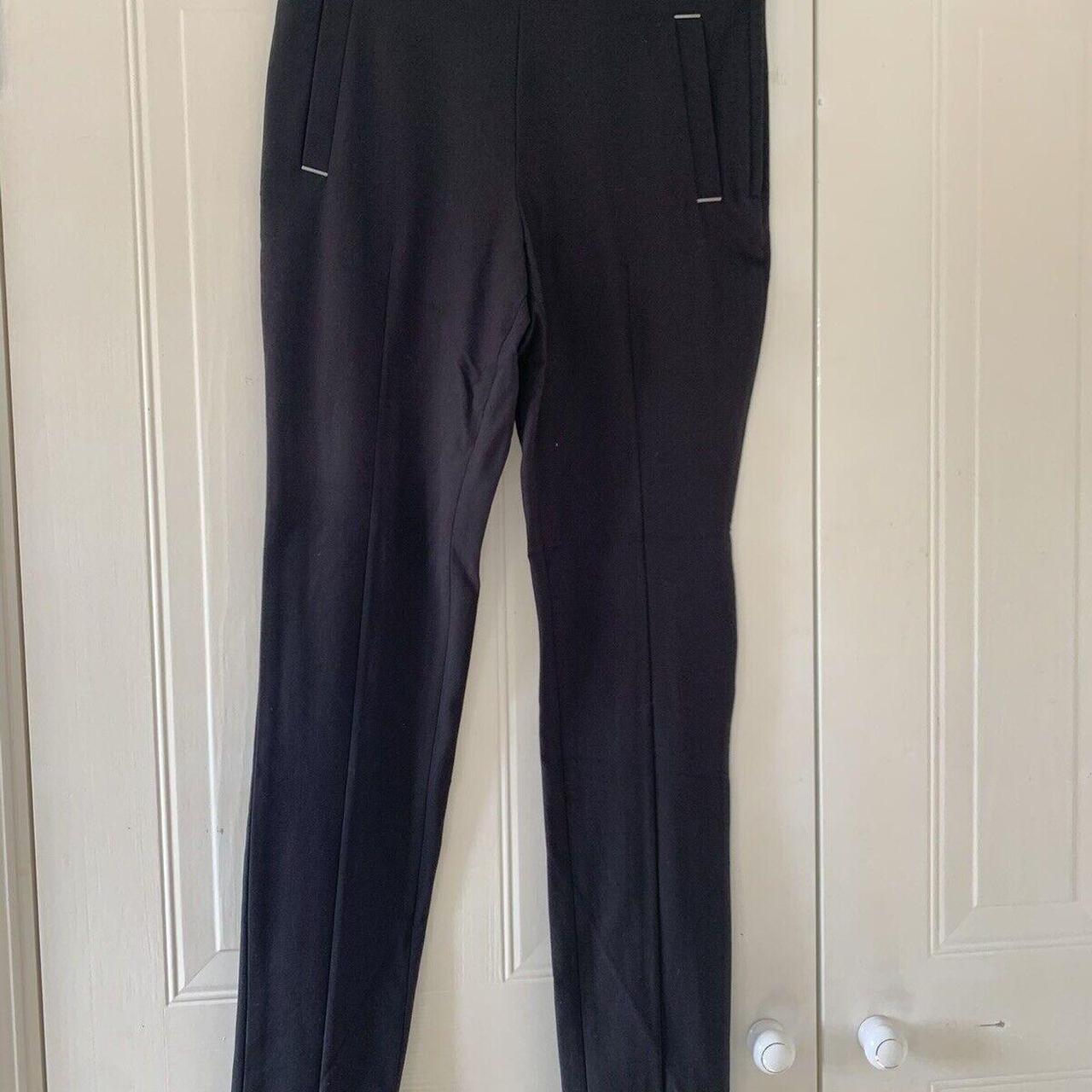 Black H&M trousers slim leg size 10. - Depop