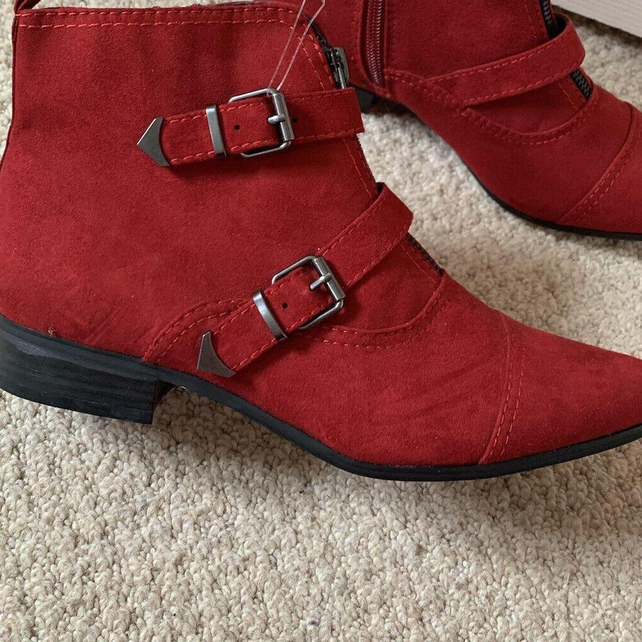 Marks and deals spencer red boots