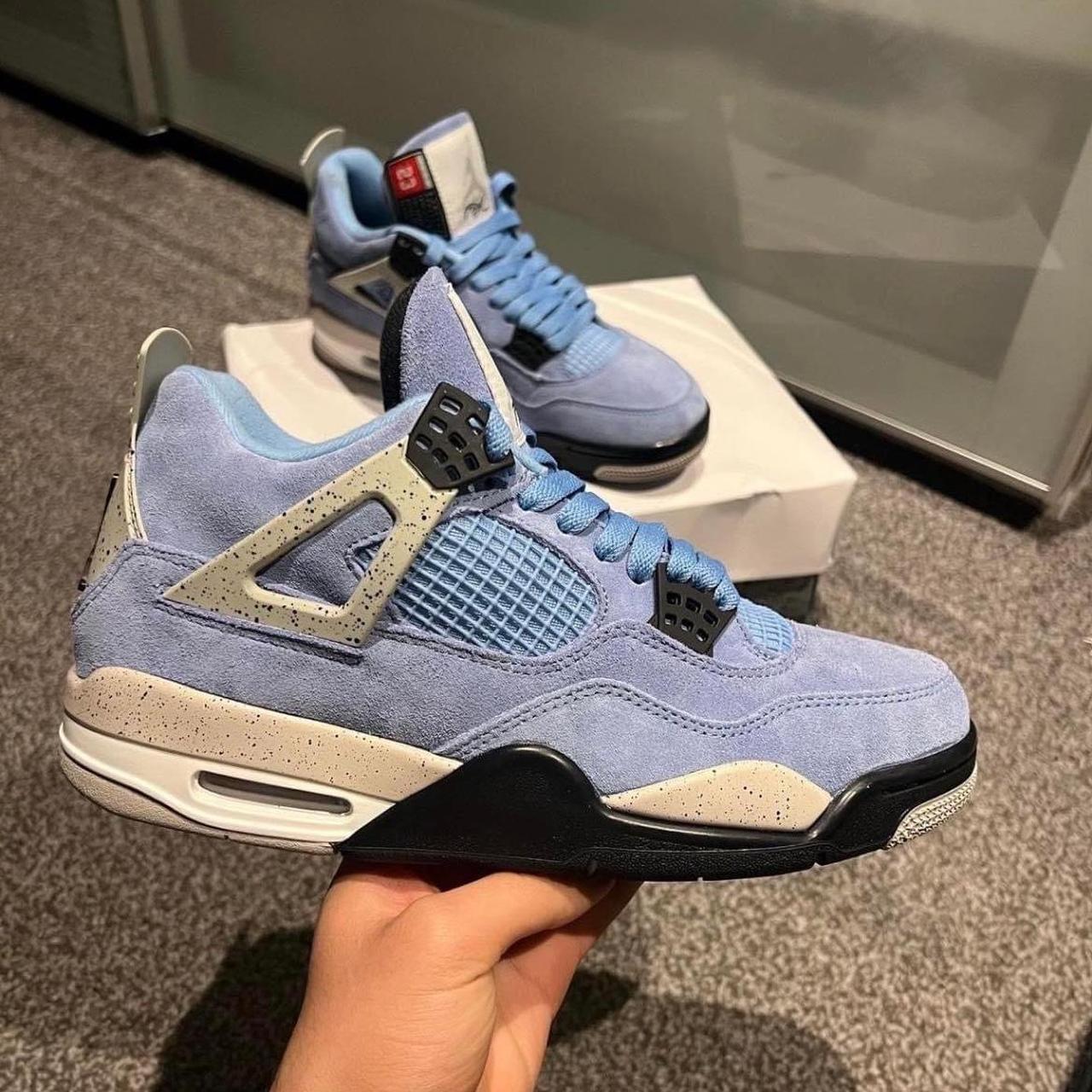 university blue jordan 4 fit