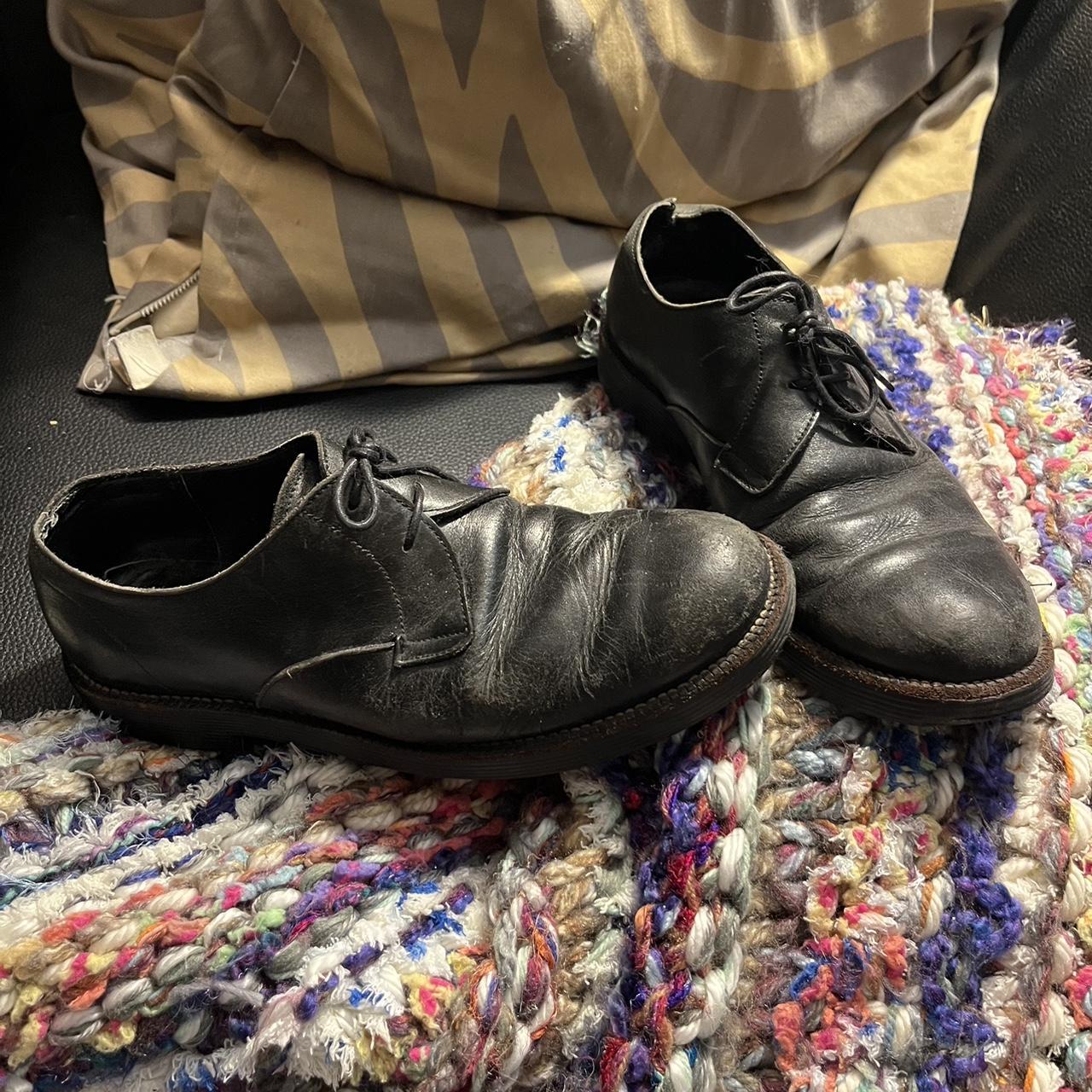 comme des garcons black vintage 1990s dress shoes. | Depop