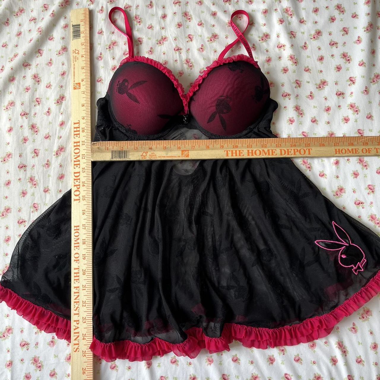 vintage playboy mini dress this hot pink authentic... Depop