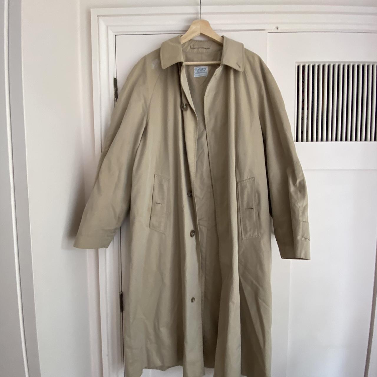 Men’s Vintage Hackett Macintosh raincoat. Slight... - Depop