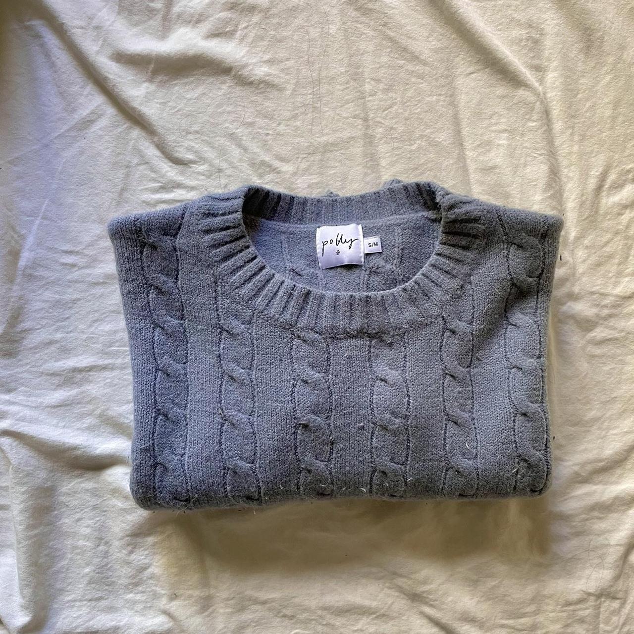 Princess Polly Cable knit Sweater Cropped... Depop