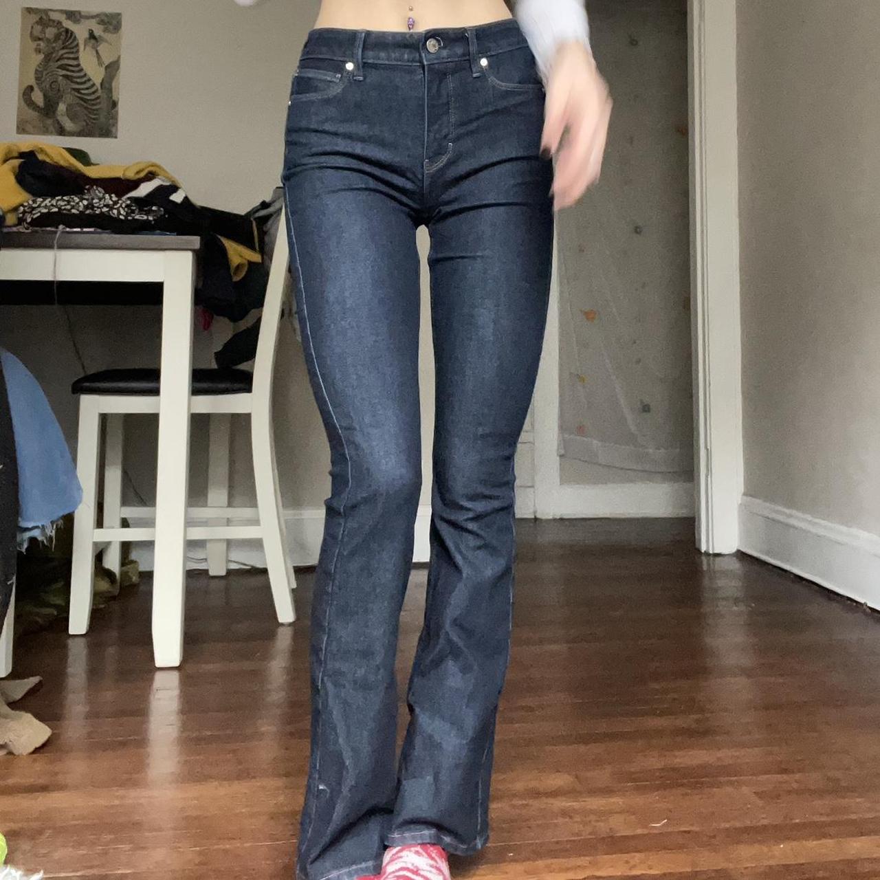 White House High Rise Flare White Jeans White House Black Market