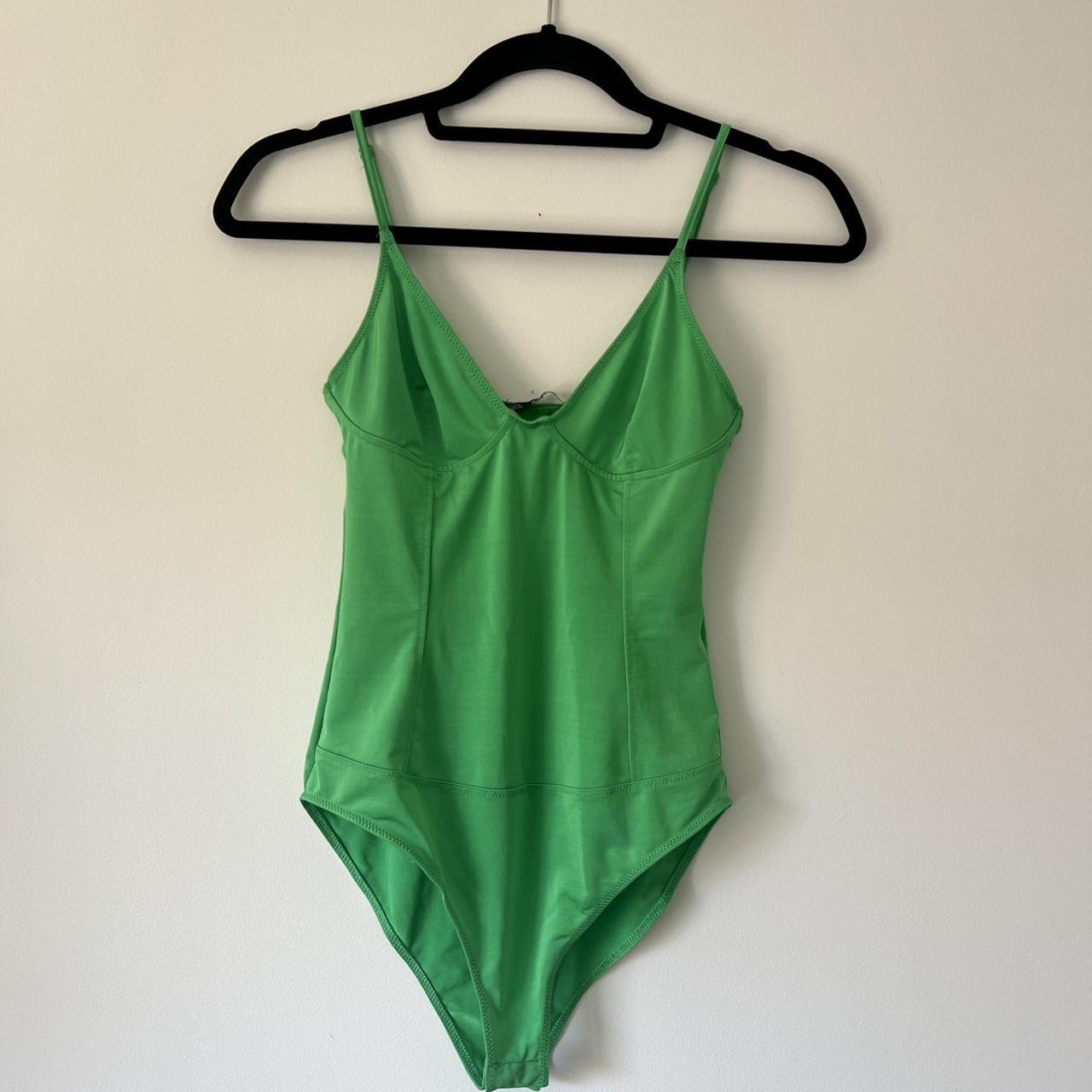 Fun green corset style bodysuit! Can easily be