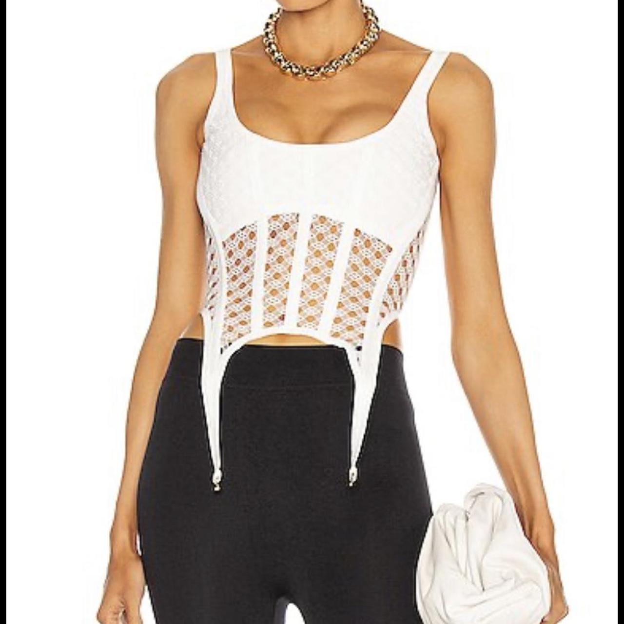 Dion lee crochet lace corset top Small signs of... Depop