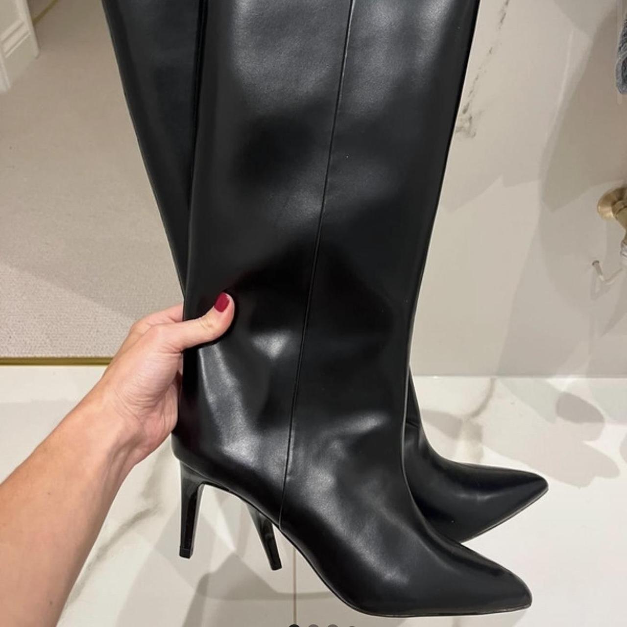 RESERVED Selling this H&M knee high heeled boots... - Depop