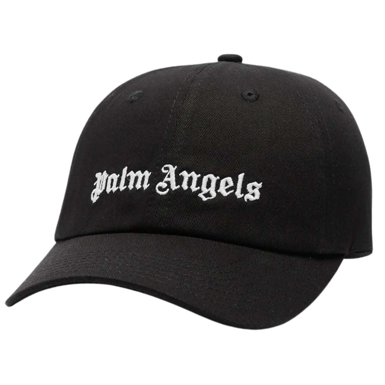 Palm Angels Logo Black Cap Palm Angels Logo Black... - Depop