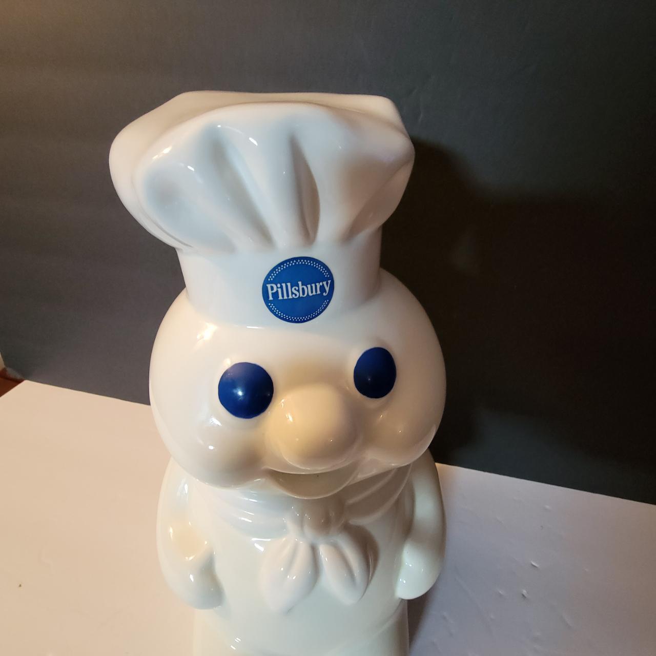 Pillsbury Dough Boy Cookie Jar With Giggle Sound - Depop