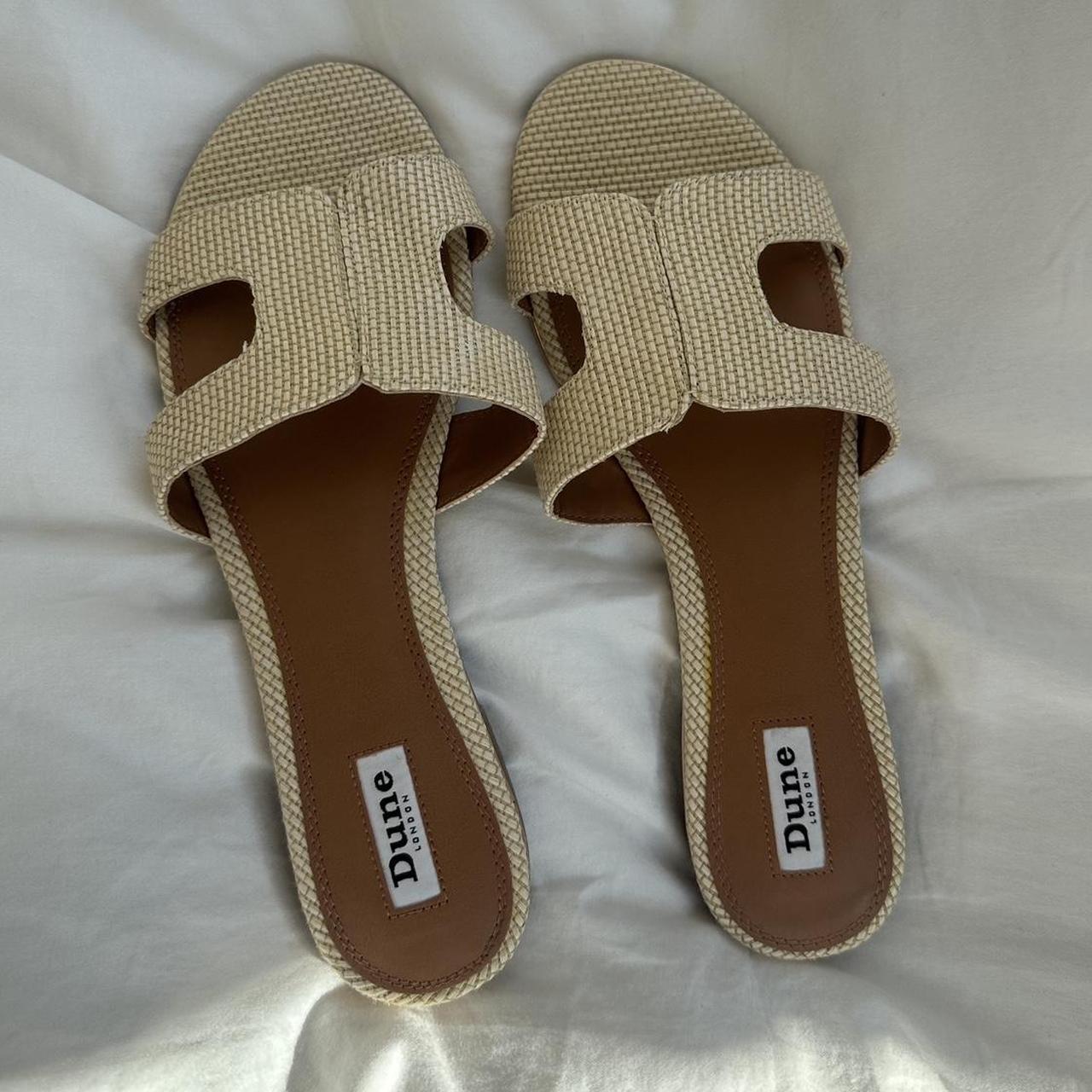 Dune cream sandals online