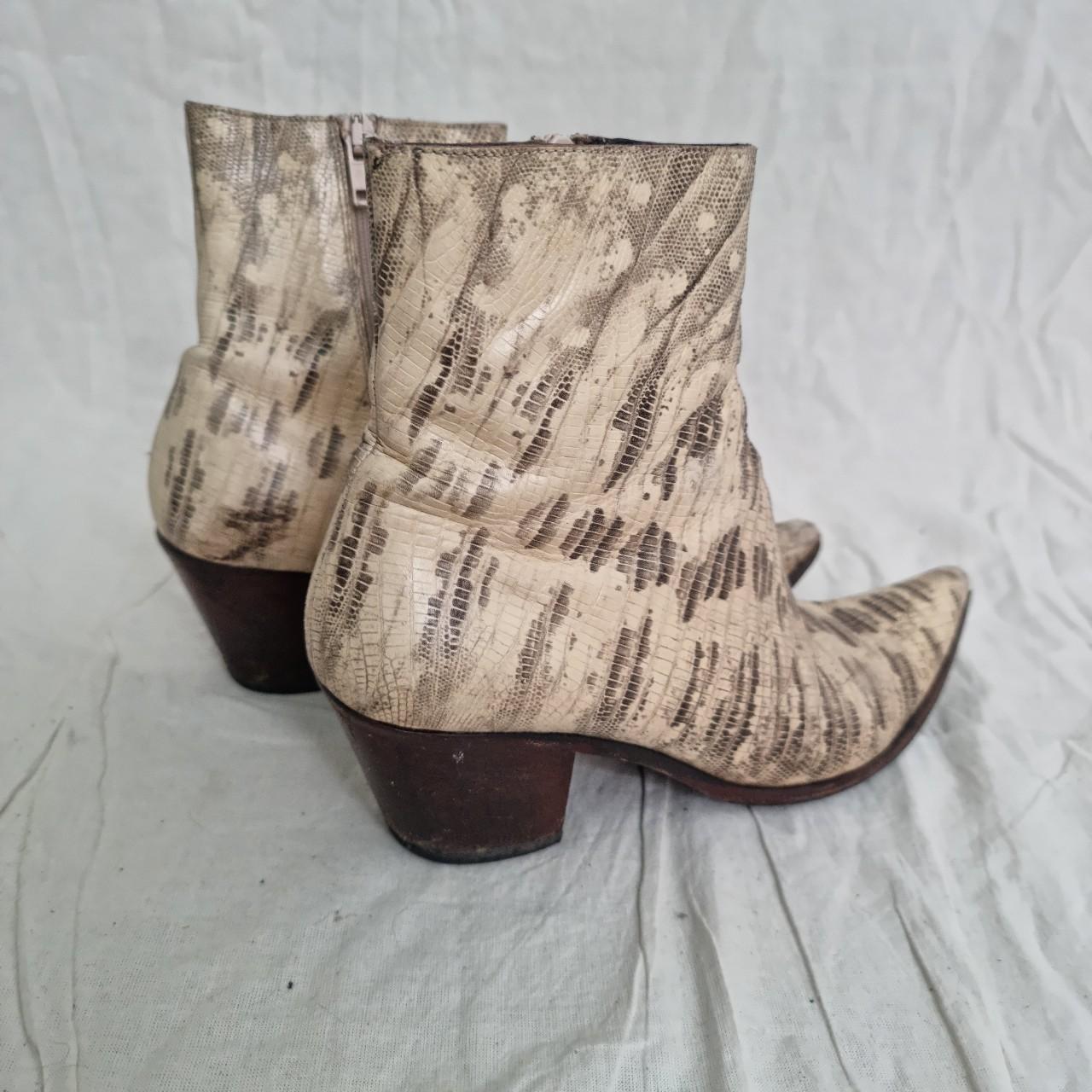 Miu Miu snake print cowboy boots Late Depop