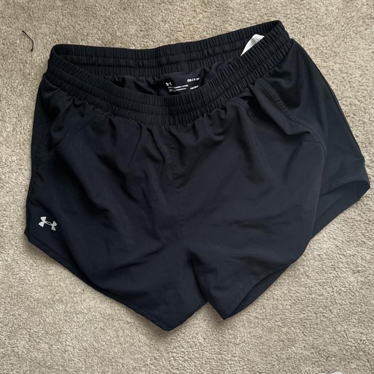 Under Armour Women's Black Shorts Depop