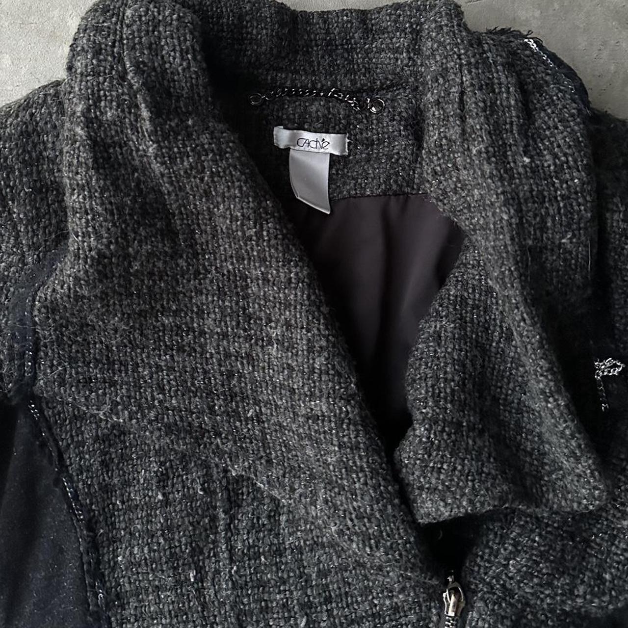 Cache Women's Jacket - Grey/Black - S – Cache Wom… - image 3