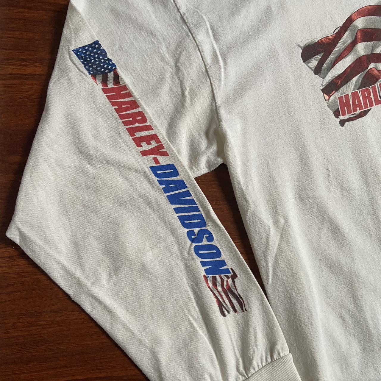 white vintage harley davidson t shirt