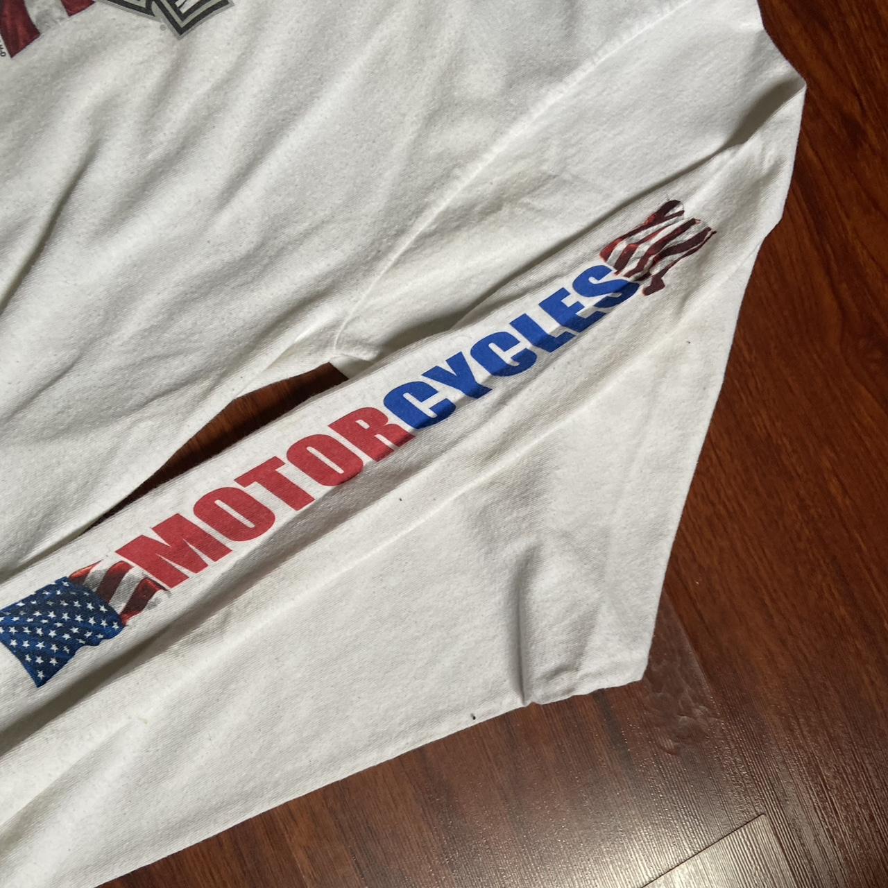white vintage harley davidson t shirt