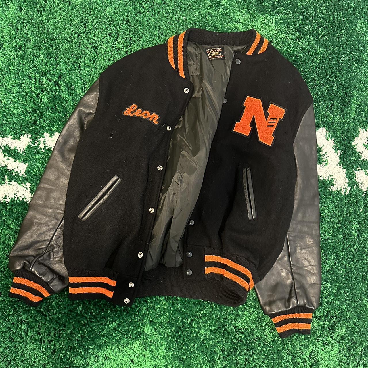 Vintage Skookum letterman Jacket. Leon and N... - Depop