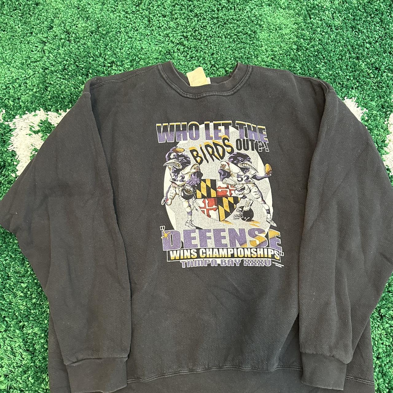 Vintage Super Bowl Ravens Shirt Men's XL - Depop