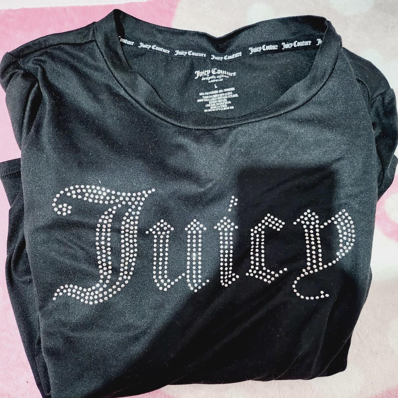 Juicy rhinestone tee in size L. Comfy over sized... - Depop