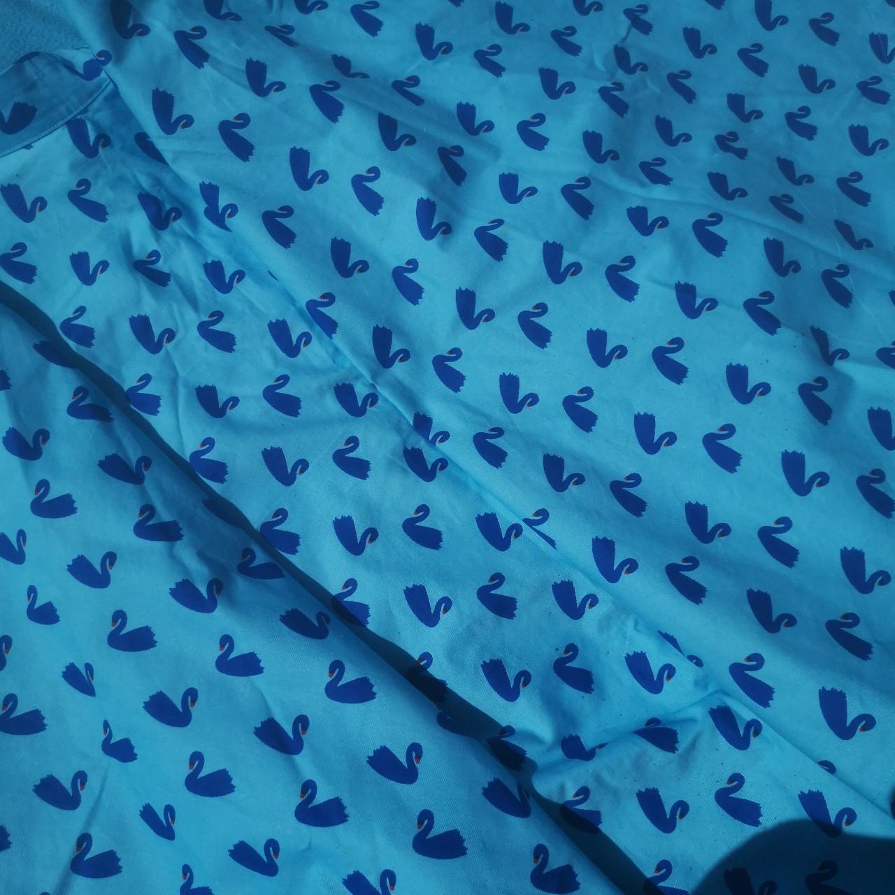 Lindy Bop blue swan print 50s swing skirt size Depop