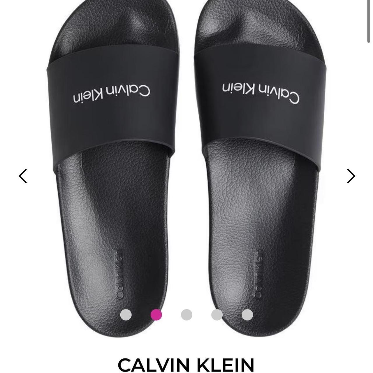 womens calvin klein sliders
