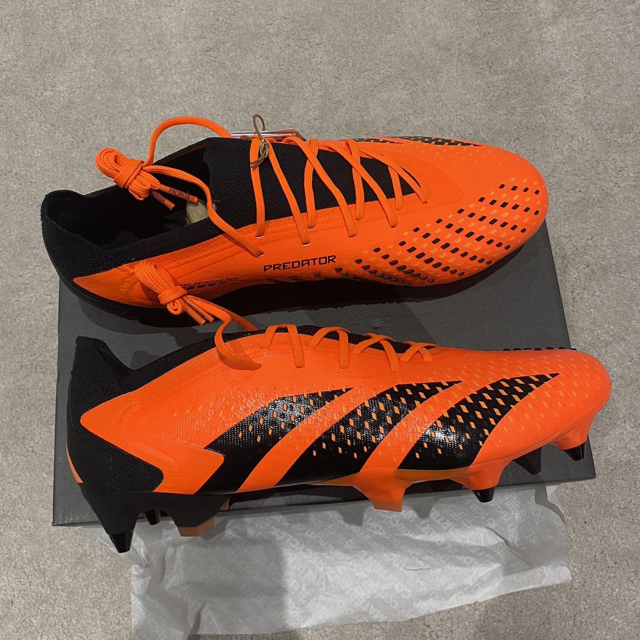 Adidas Men's Orange Boots | Depop