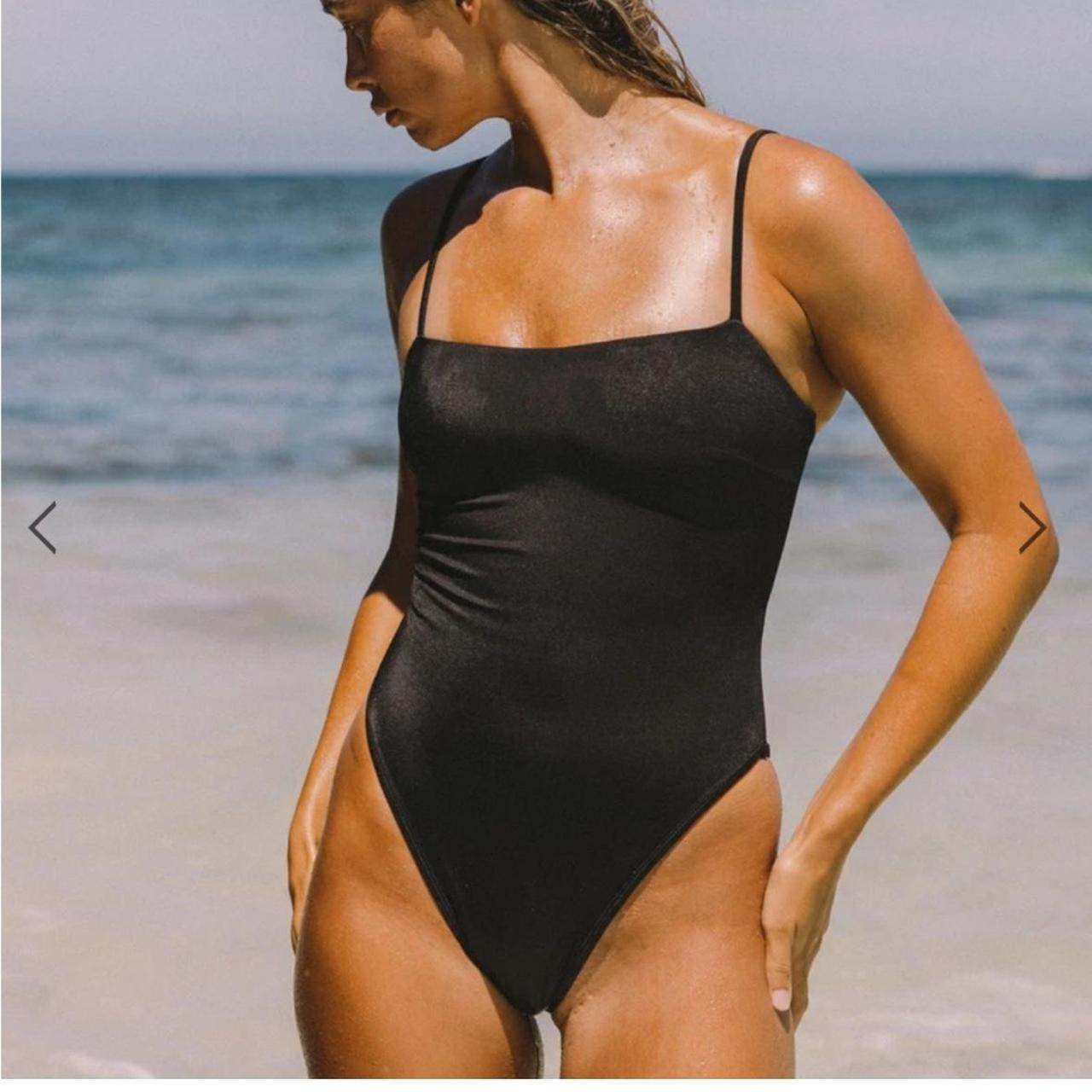 Gooseberry One Piece Tank Black Depop