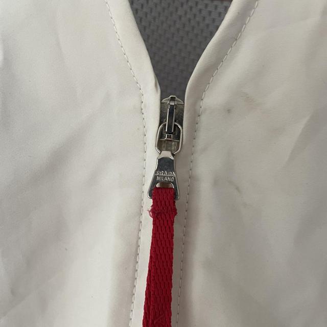 Prada sport 90s white sleeveless jacket vest with - Depop