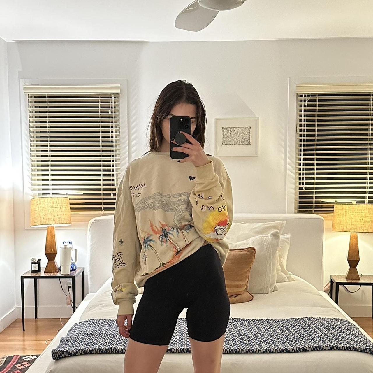 Dover Street Market Women's Cream and Orange Sweatshirt (2)