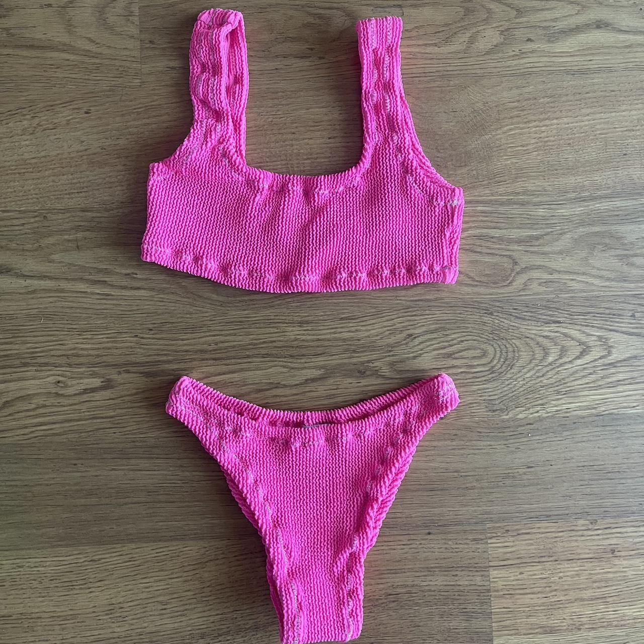 Women's Pink and Green Bikinisandtankinisets Depop