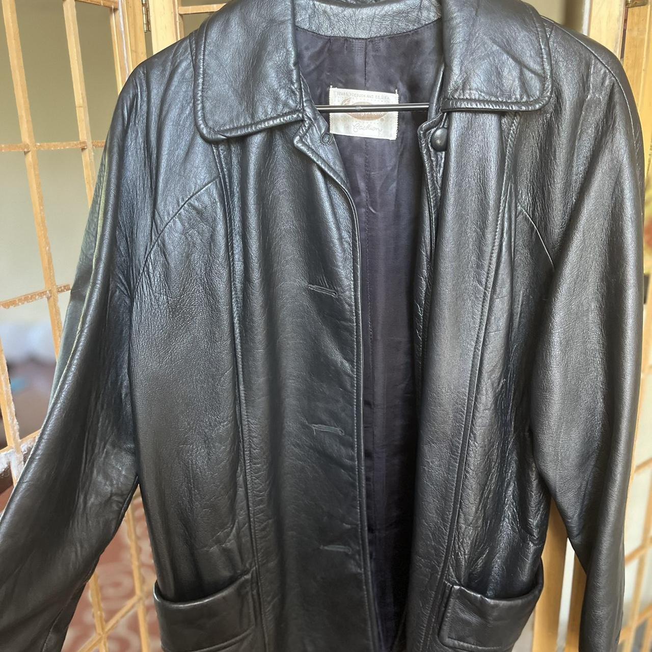 genuine vintage 50s/60s sears kerrybrooke leather... - Depop