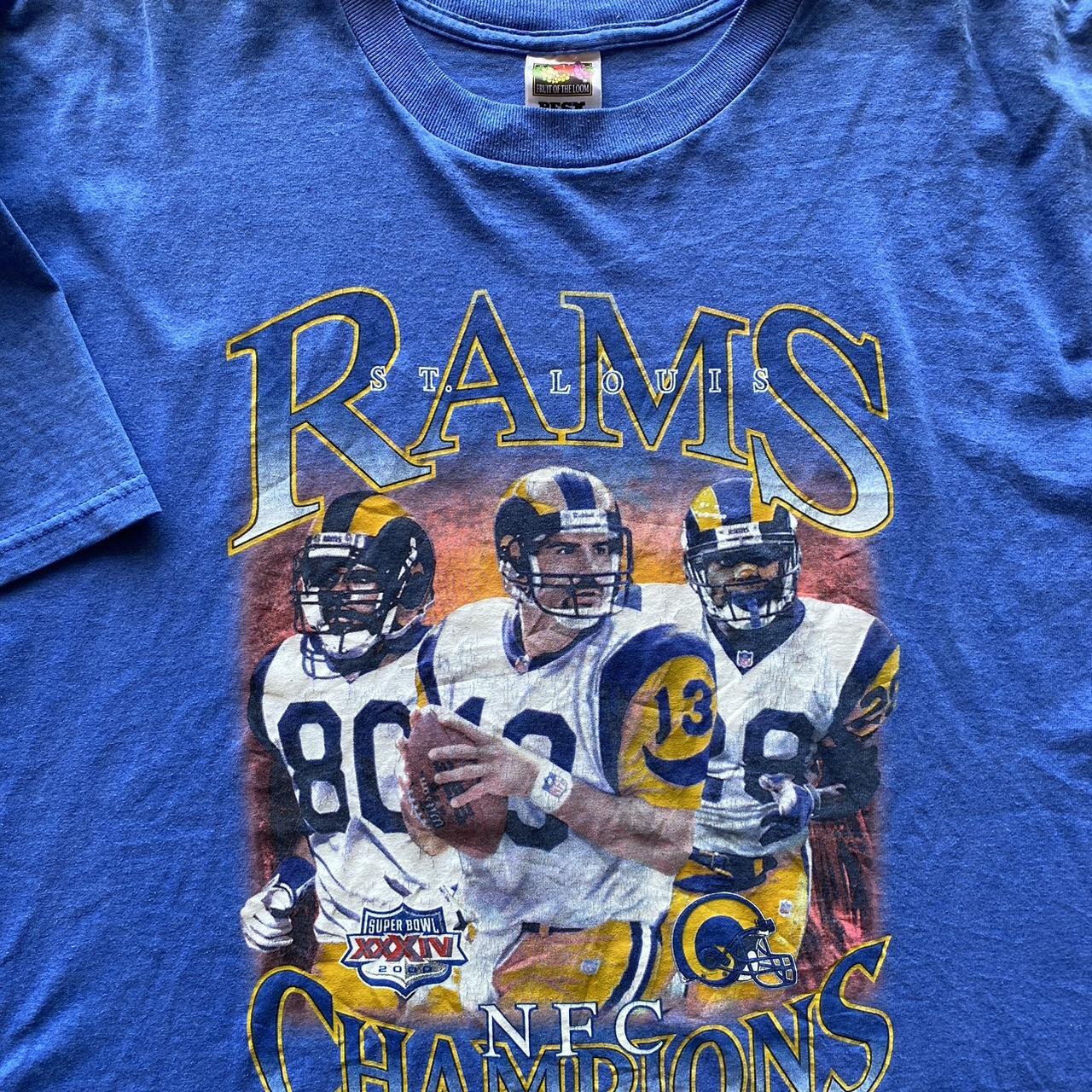 2000's Rams NFC Champions T-Shirt Size XL. In great - Depop