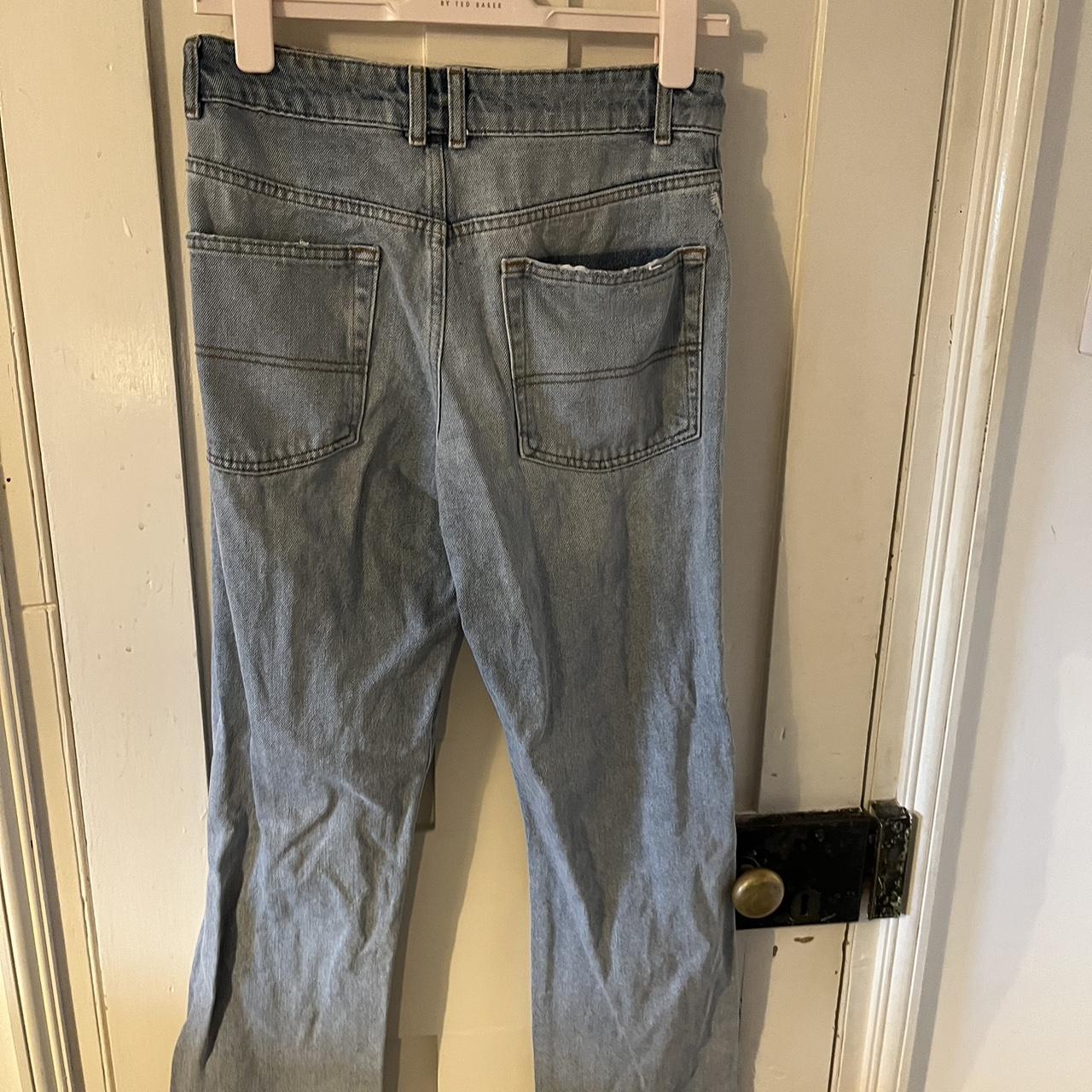collusion straight leg ripped jeans size 6/8 Depop