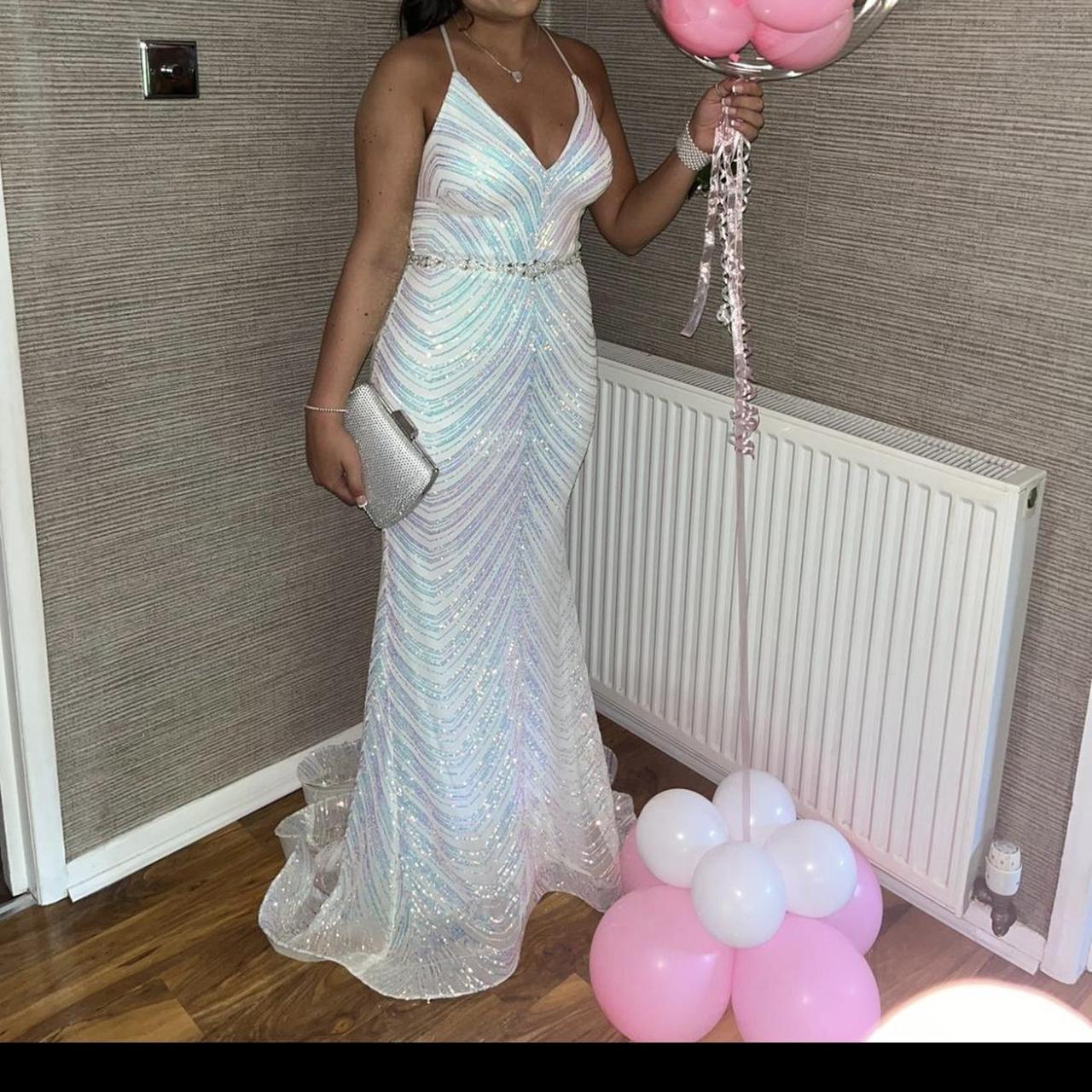 Pearlescent prom Dress bought from Halo Glasgow Depop