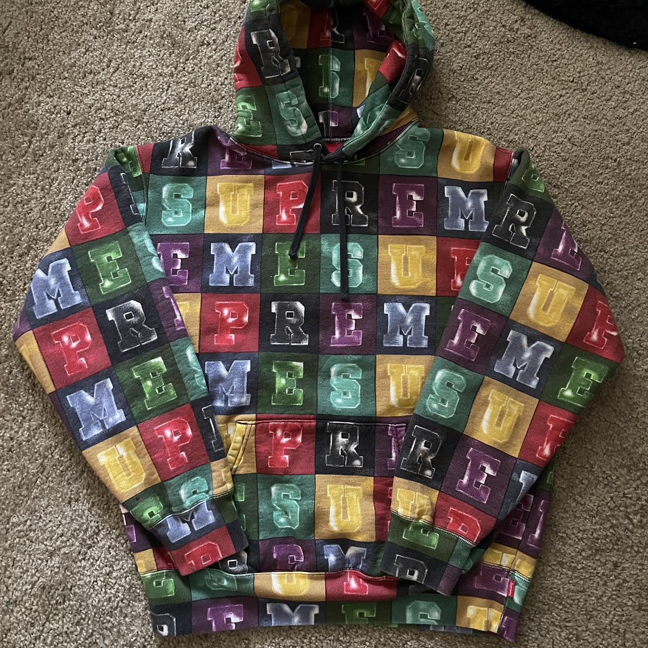 Supreme Blocks store Hooded Sweatshirt Multi-Color