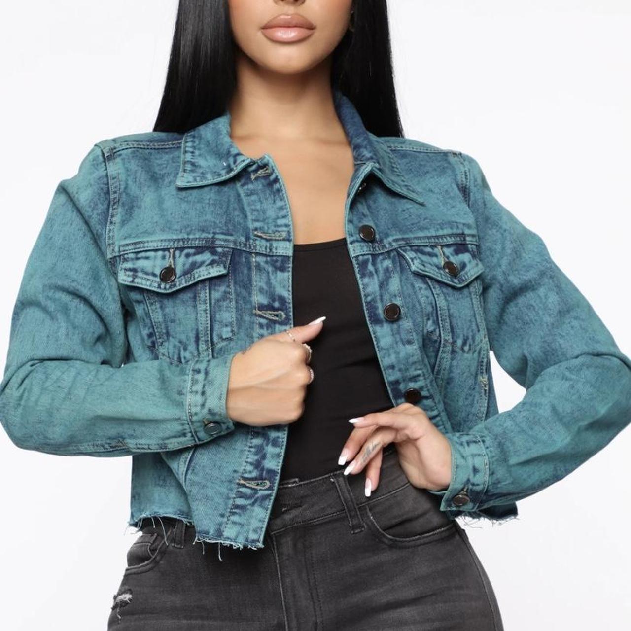 Fashion Nova Color Ways Denim Jacket Brand new. Depop