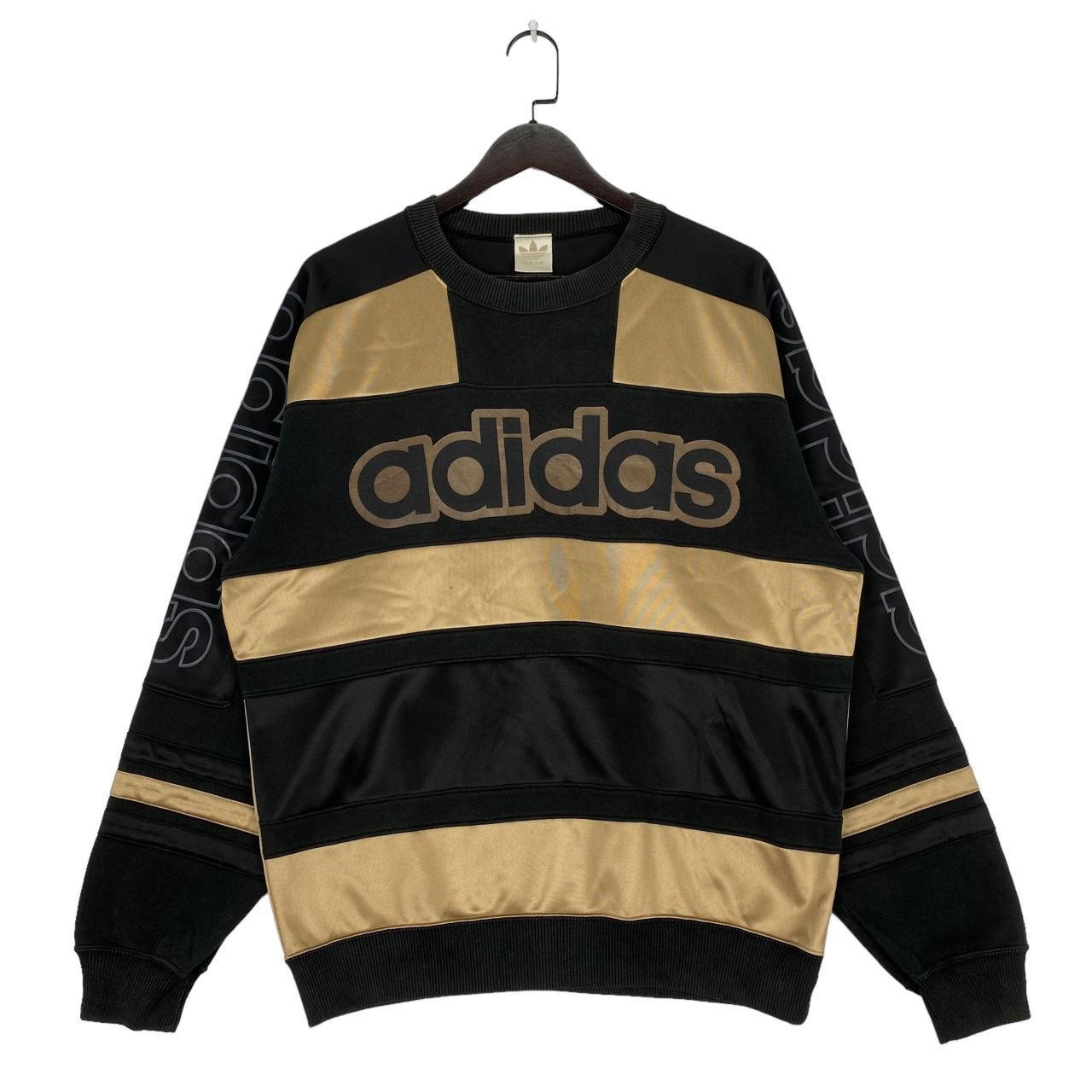 Adidas black and gold sweatshirt hotsell