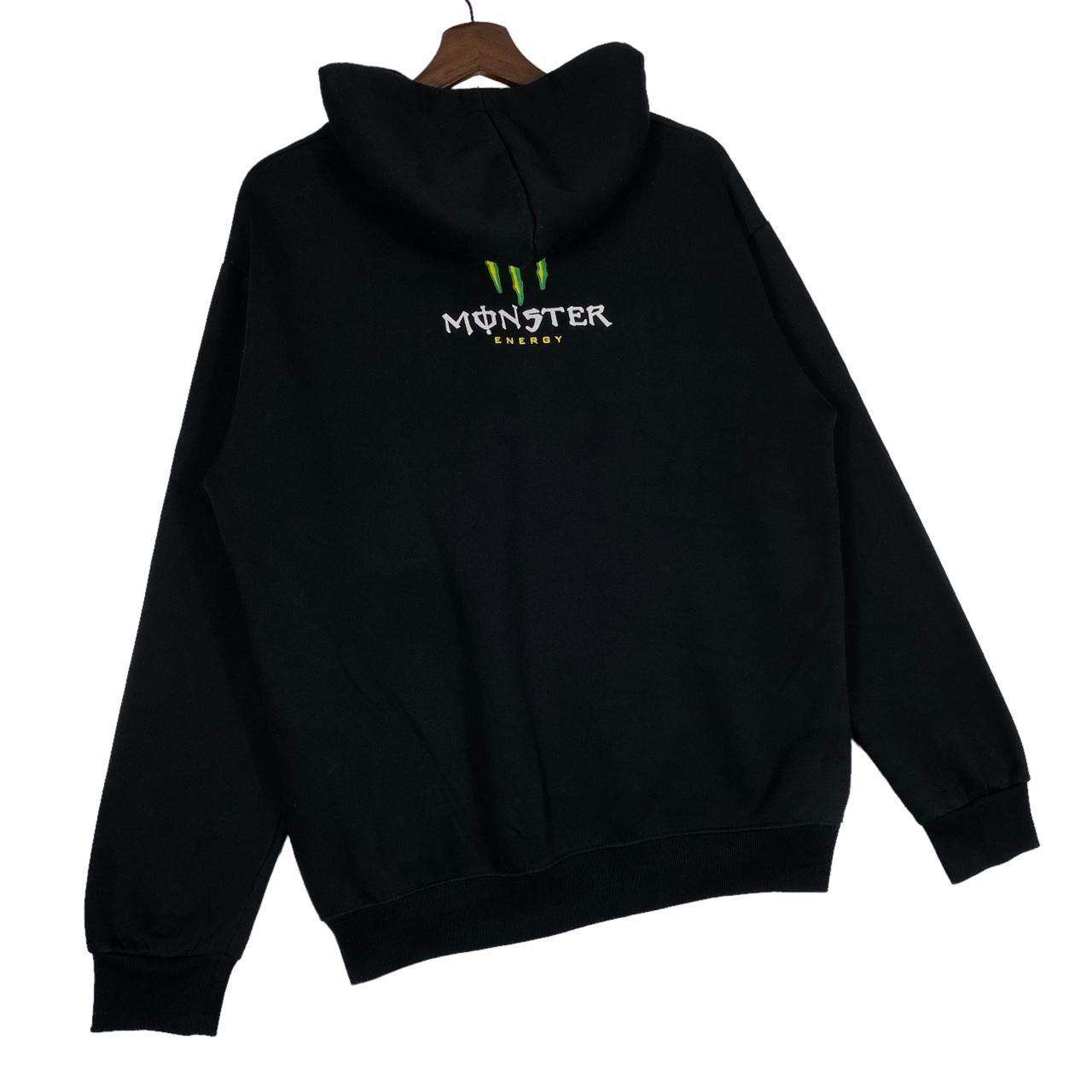 60s Monster  graph！sweat！Special！ Monster Energy Sweatshirt Womens XL Black Hoodie Graphic