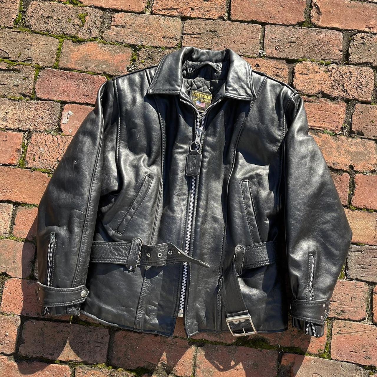 💫 Vintage Vanson Leather Jacket 💫 90s Vanson Leather... Depop