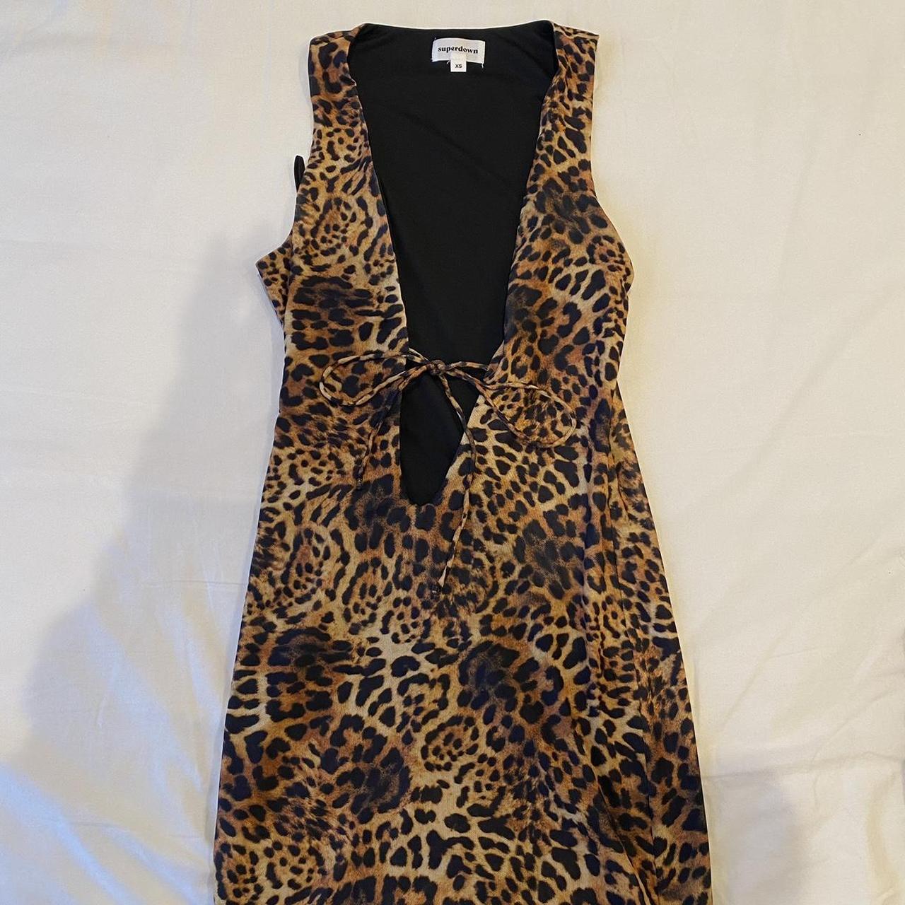 superdry leopard dress