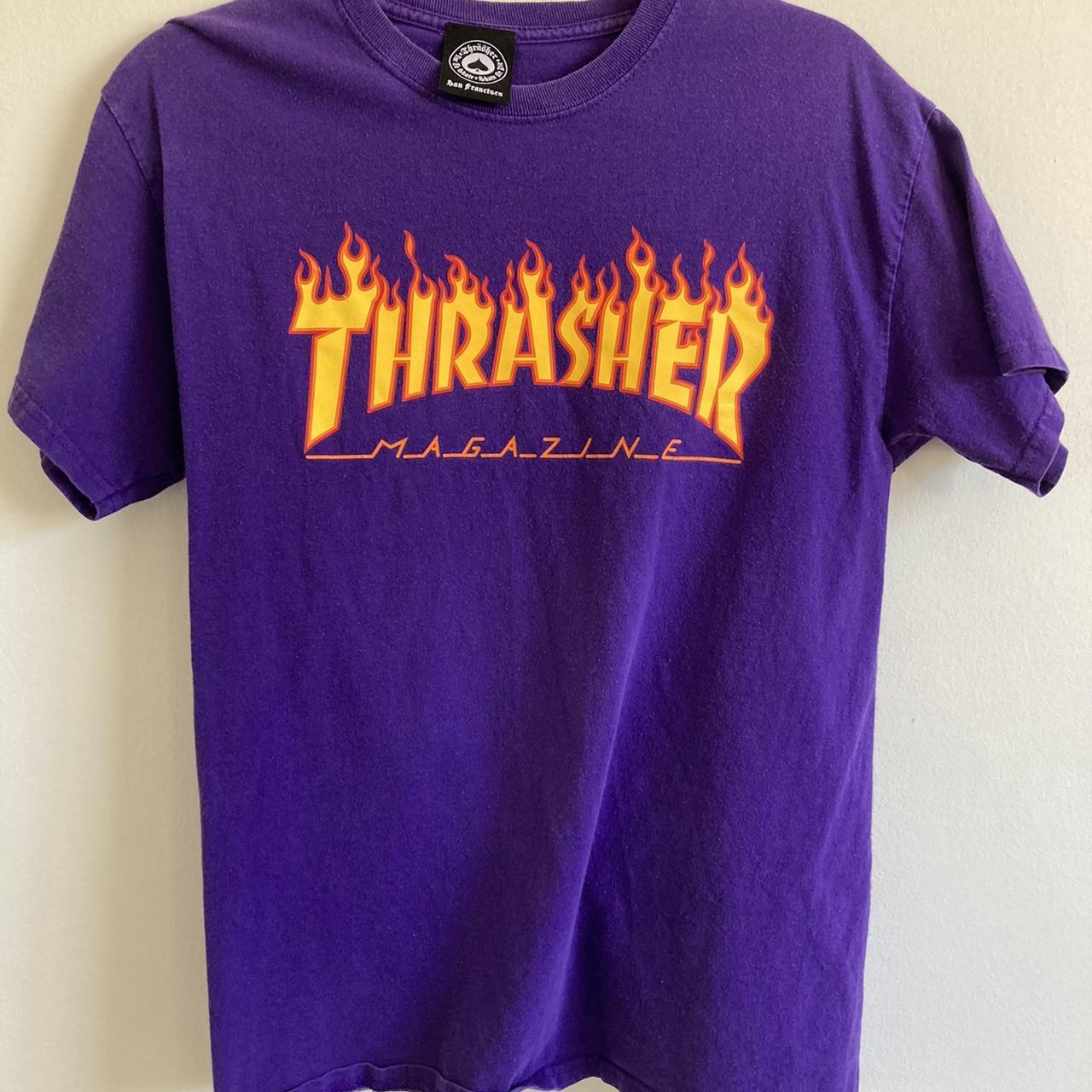 THRASHER TSHIRT He was a skater boy, she said she... - Depop