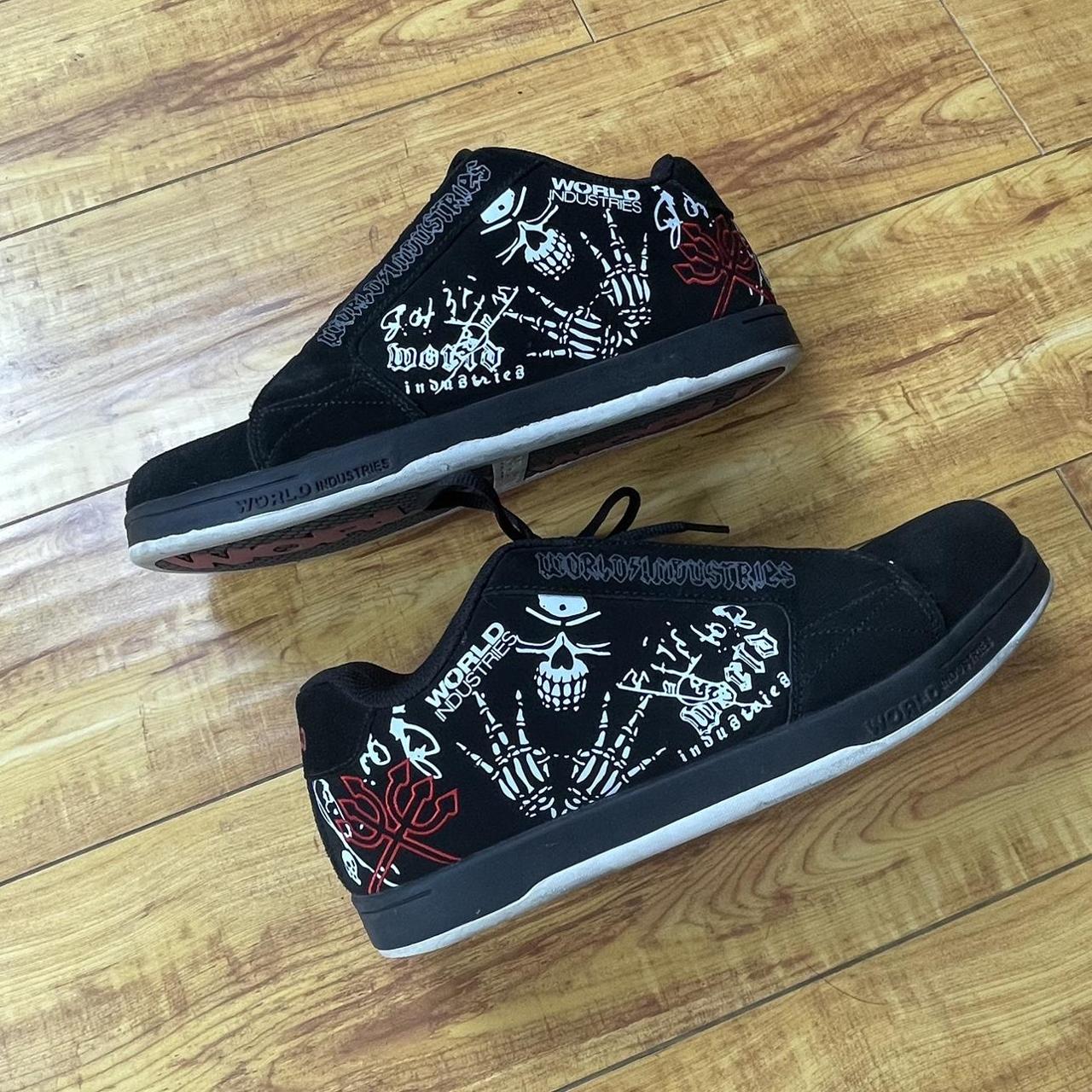 Men's Black and White Trainers