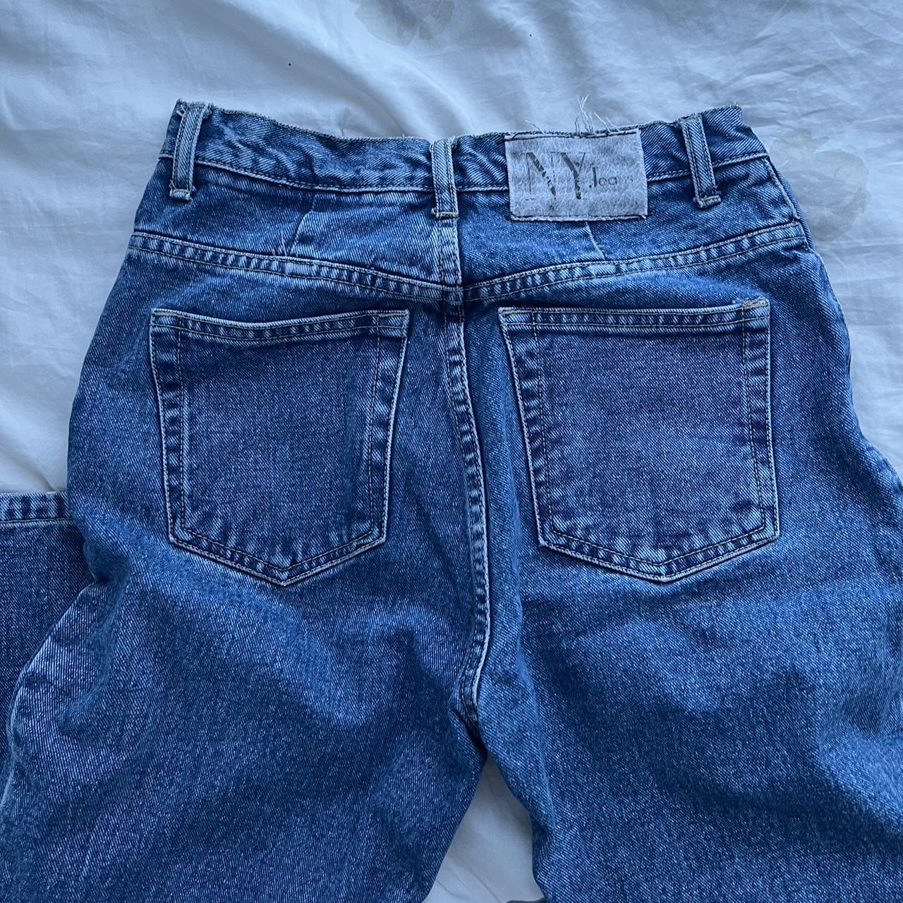 1826 blue jeans with super sick pockets and slight - Depop