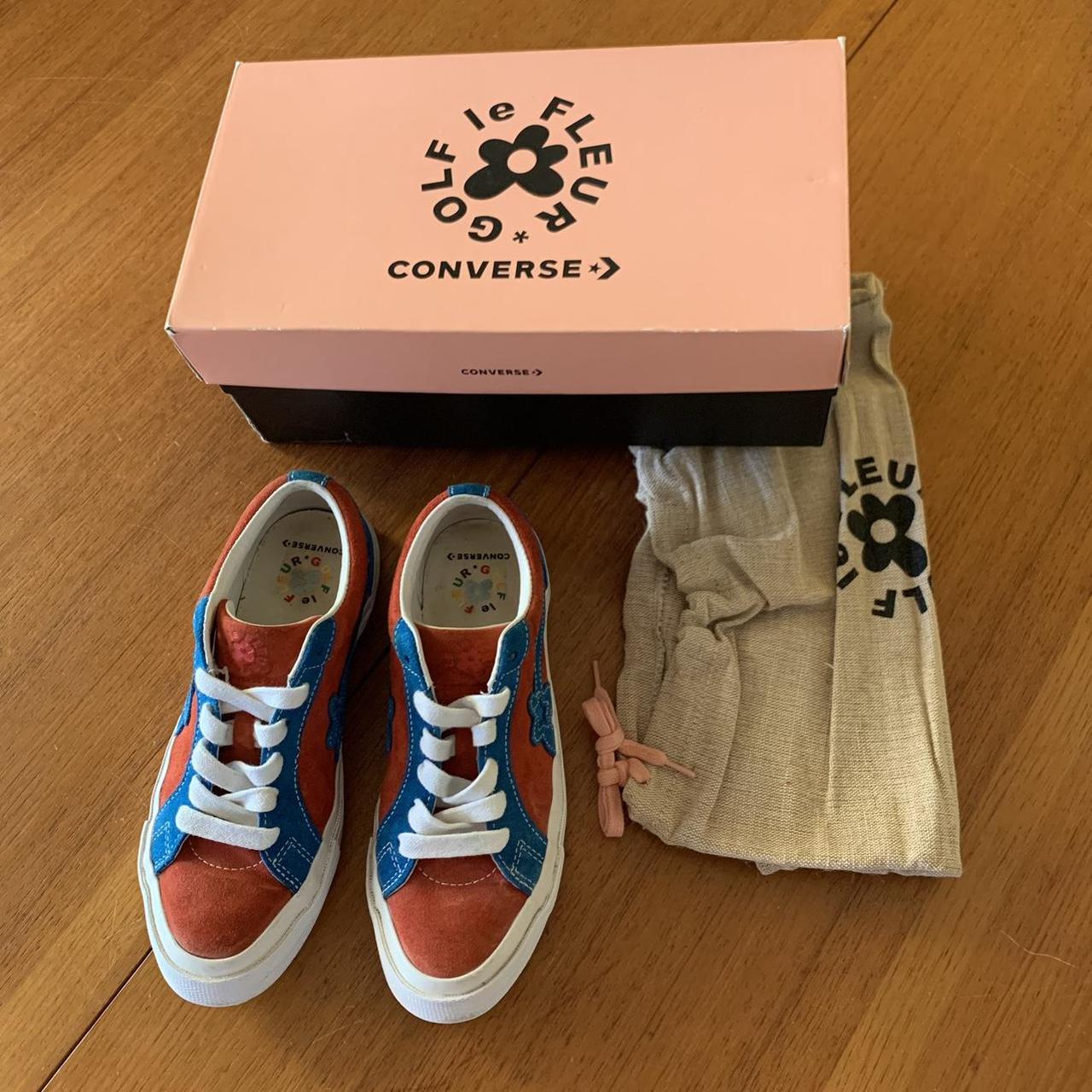 Red and Blue Golf Le Fleurs x Converse Size: EU37.5... - Depop