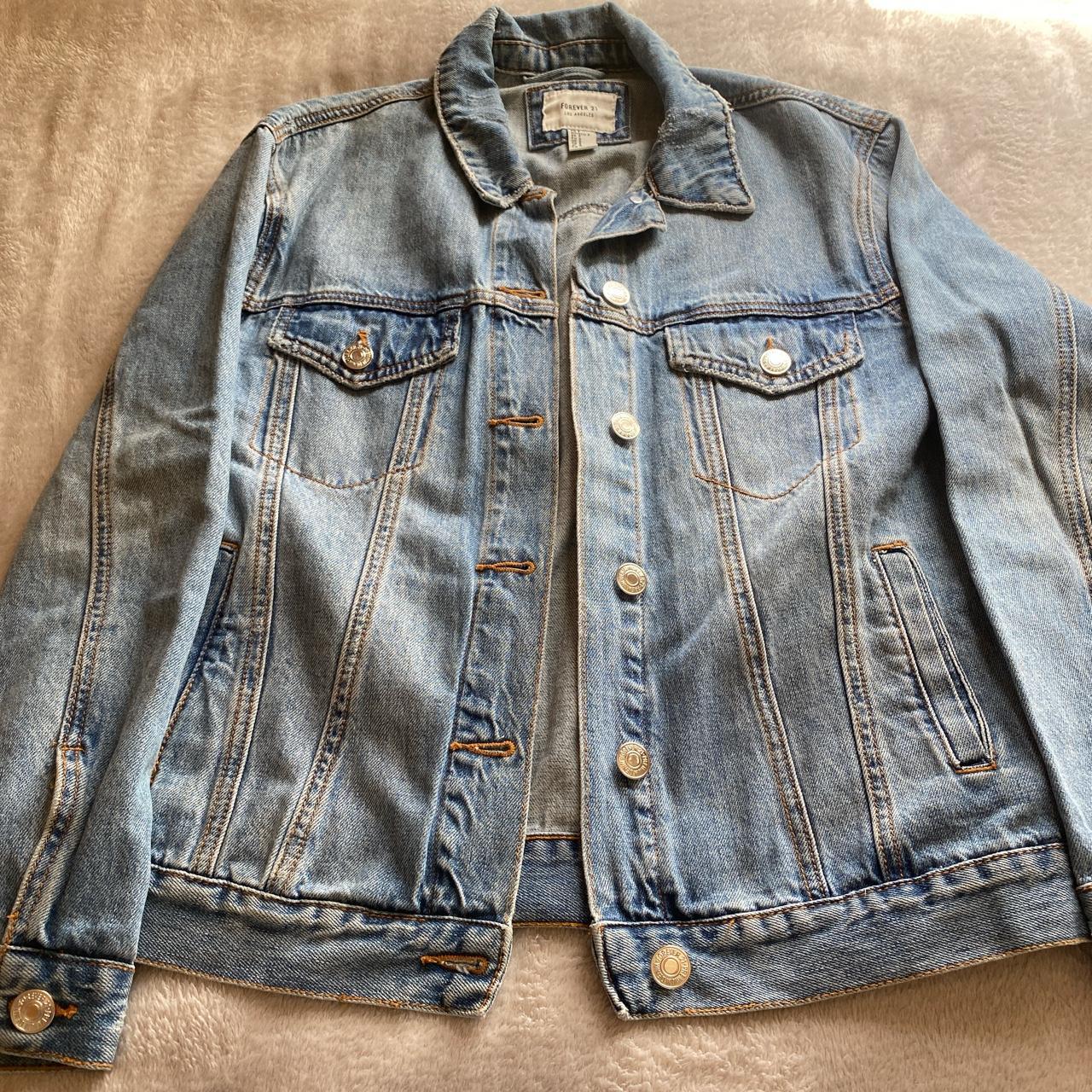 Lightly used forever 21 Jean jacket. Very soft and... - Depop