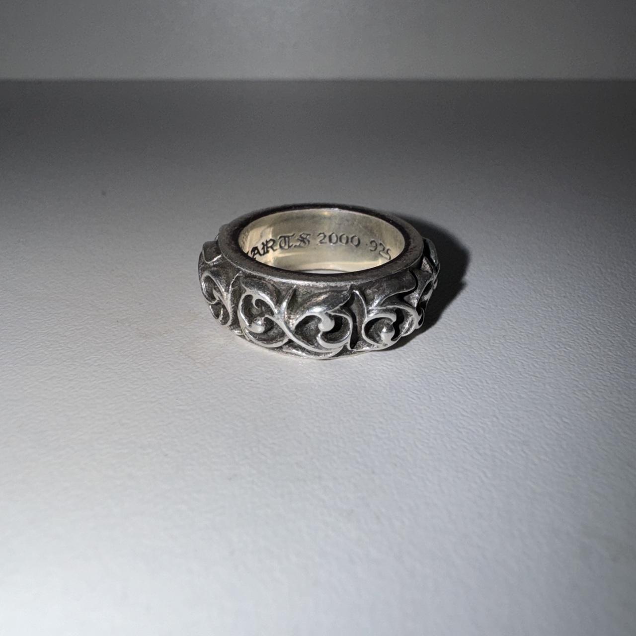 Chrome Hearts RARE Chrome Hearts Eternity Vine Band ring | Grailed