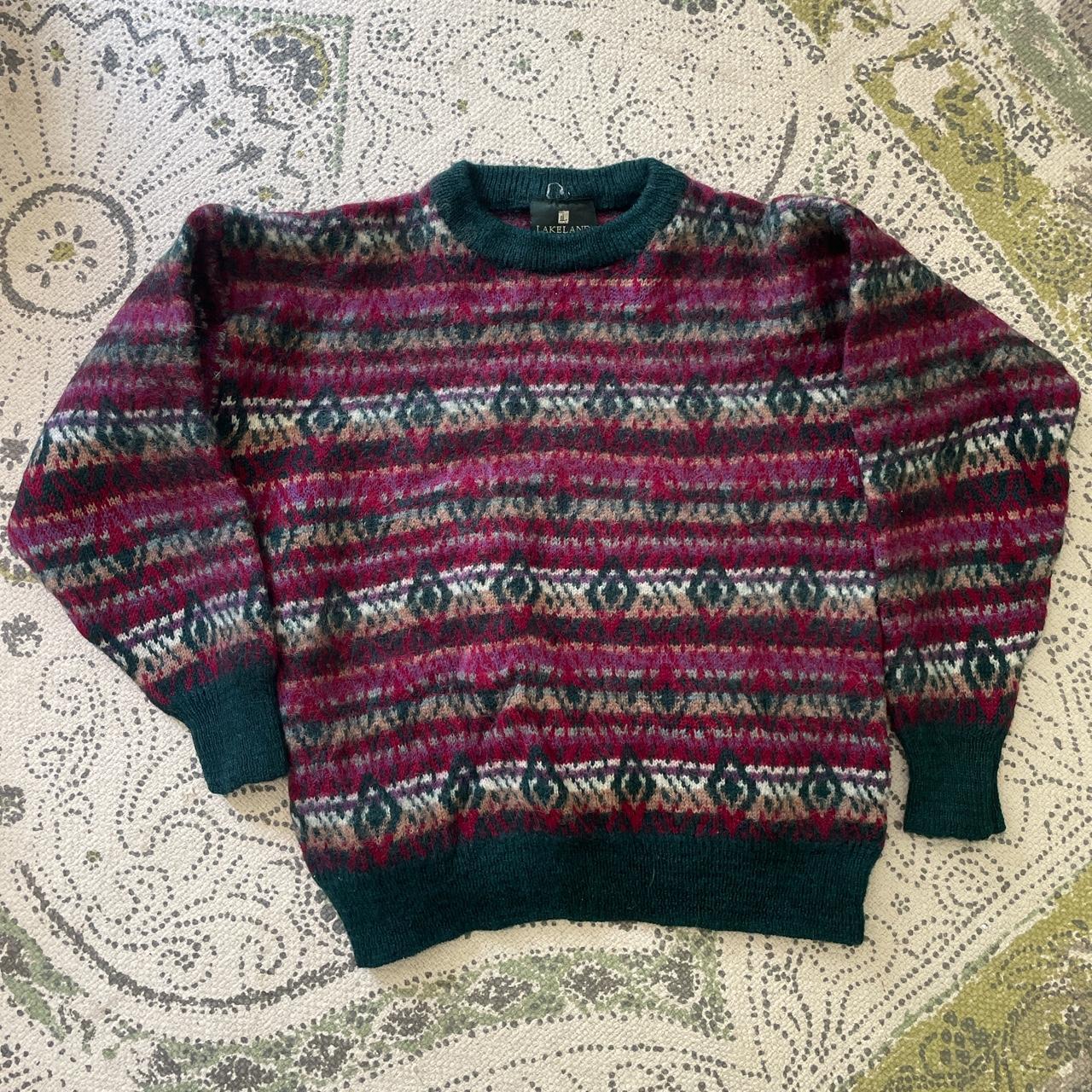 Beautiful vintage wool jumper • size s • shrunk in... - Depop