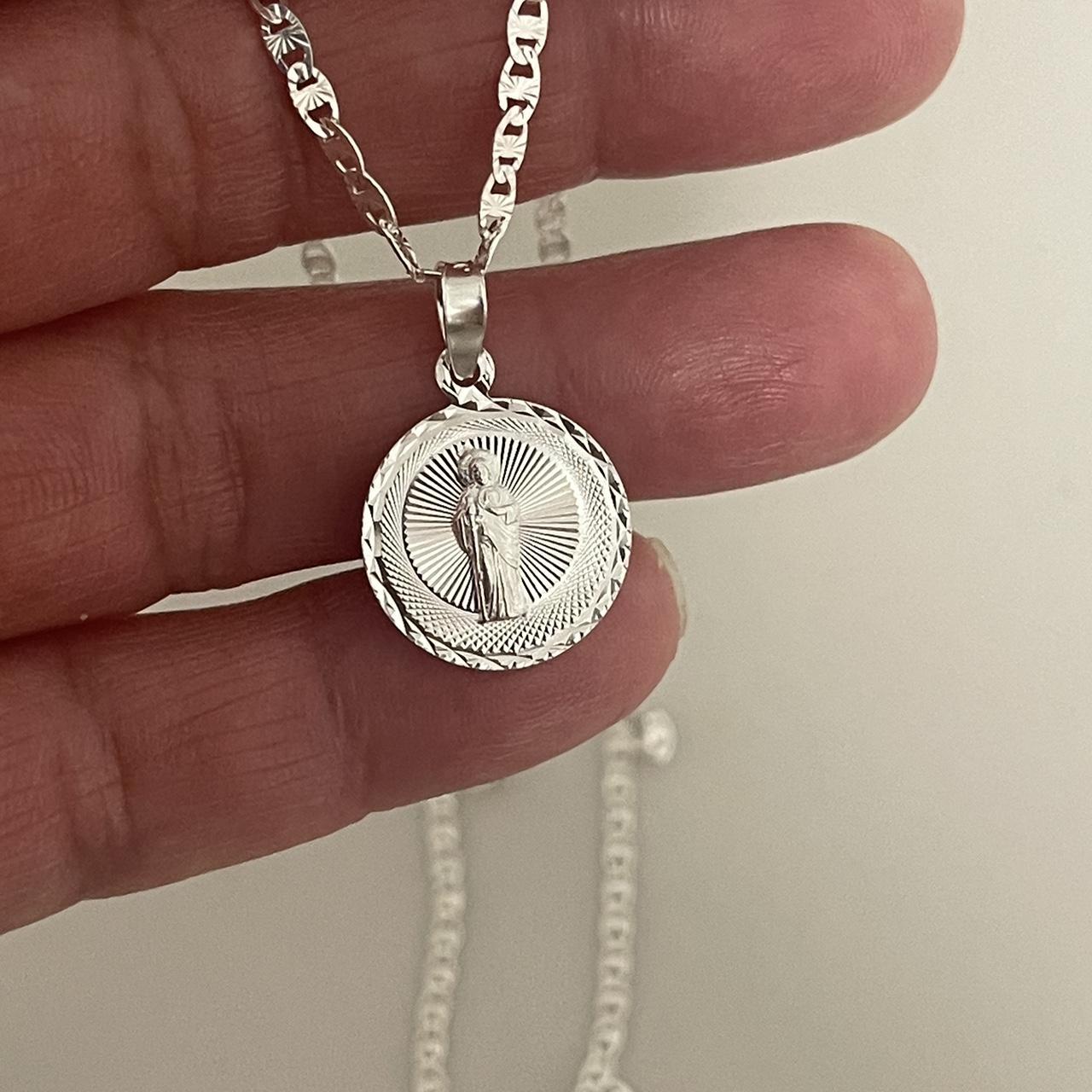 Buy Personalized Saint Jude Necklace Gold Stainless Steel Birthstone  Jewelry Catholic Medal Patron Saint of Hope and Impossible Causes Online in  India - Etsy