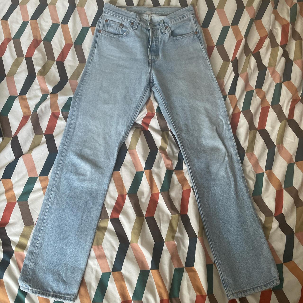 Levis 501 premium w25 l30 light wash Classic pair Depop